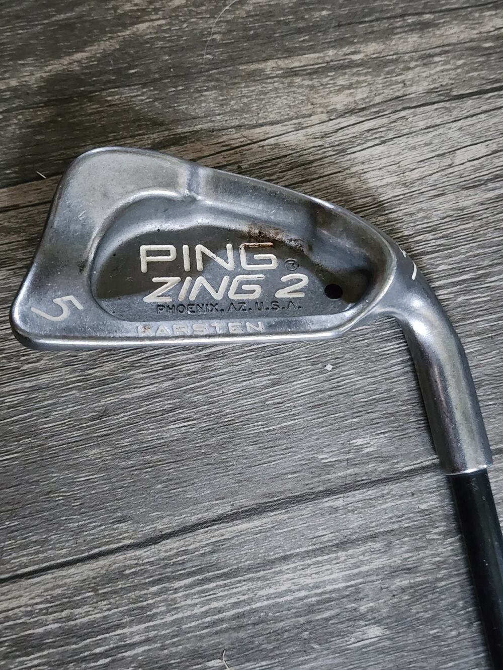 Ping Zing 2, 5-iron Black Grafalloy Attack Lite R-Flex Shaft RH